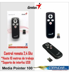 Media Pointer 100,Presentador inteligente de 2,4 GHz