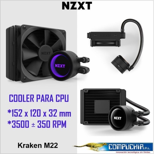 SISTEMA DE ENFRIAMIENTO LIQUIDO NZXT KRAKEN M22 RL-KRM22.
