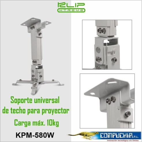 Soporte de techo para proyector,Klipxtreme,KPM-580W