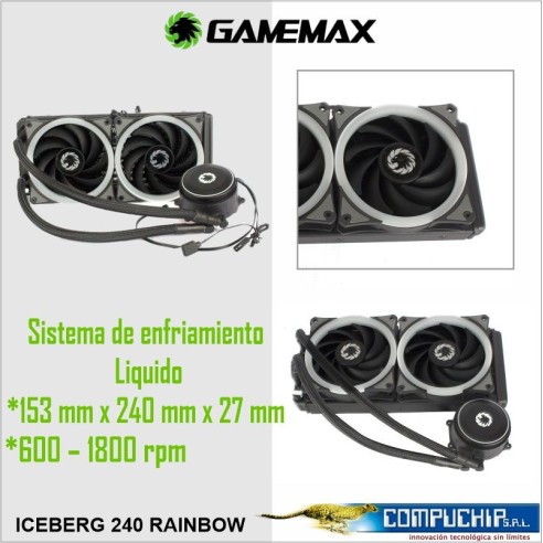 SISTEMA DE ENFRIAMIENTO GAMEMAX ICEBERG 240