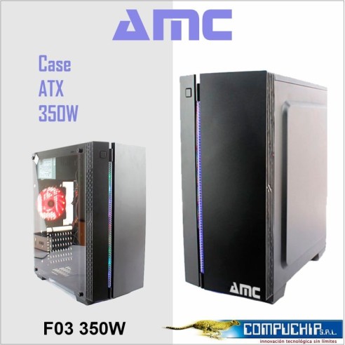 CASE GAMER AMC F03 350W FUENTE REAL ATX