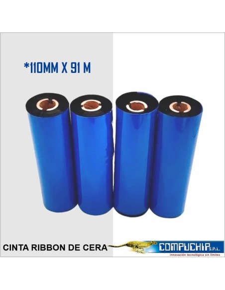 CINTA DE CERA 110MM X 91MTS