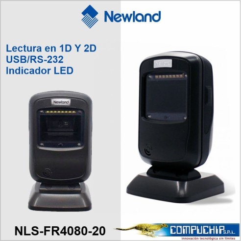 LECTOR DE CÓDIGO DE BARRAS DE ESCRITORIO NEWLAND - USB-2D - FR4080-20 FR4080-20