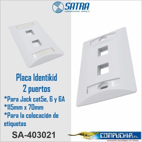 PLACA PARED IDENTIKIT 2 PTO SATRA