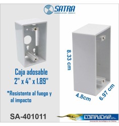 CAJA ADOSABLE 2 x 4 x 1.89  SATRA