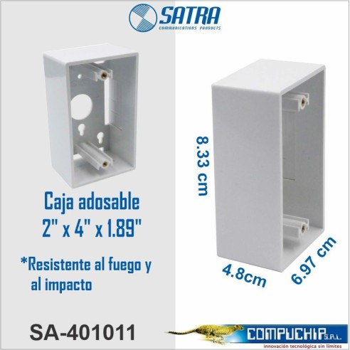 CAJA ADOSABLE 2 x 4 x 1.89  SATRA