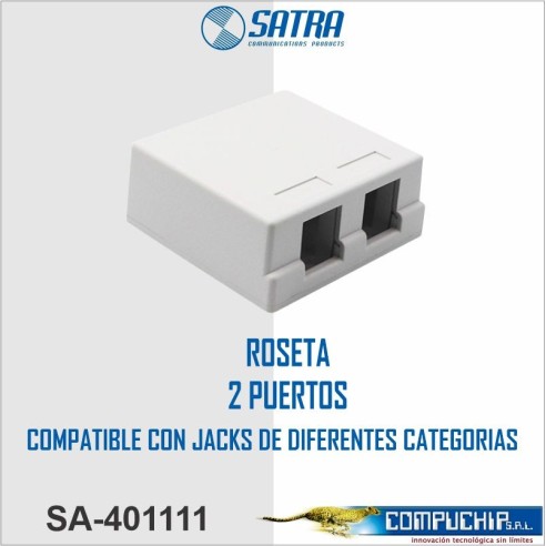 ROSETAS DE 2 PUERTOS SATRA