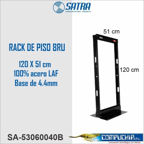 RACK DE PISO STANDARD 120 CM (24RU) SATRA