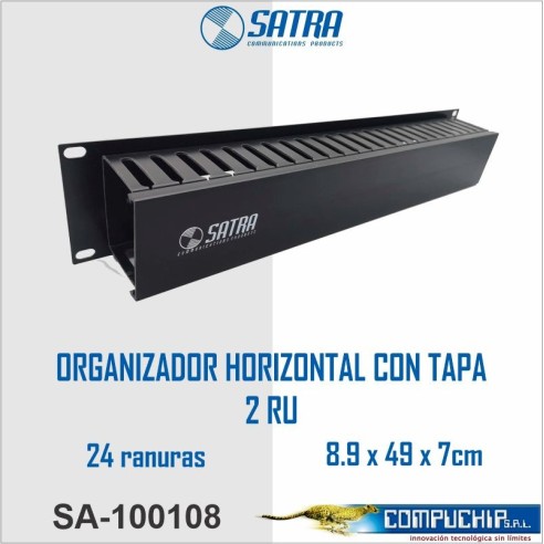 ORGANIZADOR HORIZONTAL CON TAPA 2 RU