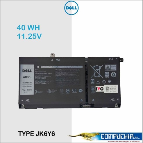 BATERIA DELL 40WH TYPE JK6Y6 40WH *ORIGINAL*.