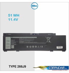 BATERÍA DELL COMPATIBLE TYPE 266J9 11.4V 51WH ORIGINAL.