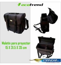 MALETÍN PARA PROYECTOR ECOTREND, NEGRO.