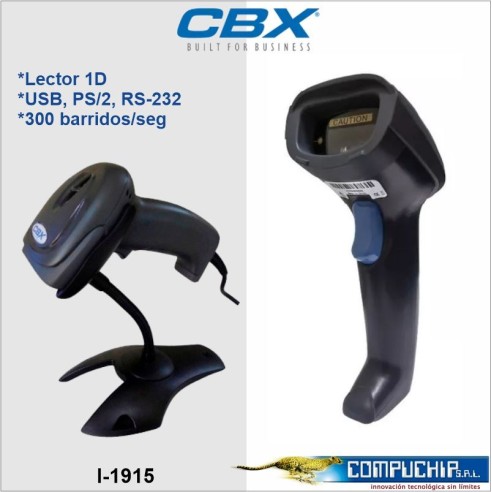 LECTOR DE CÓDIGOS DE BARRAS 1D CBX I-1915