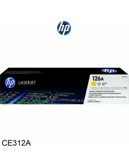 TONER HP 126A (CE312A) ORIGINAL, COLOR AMARILLO