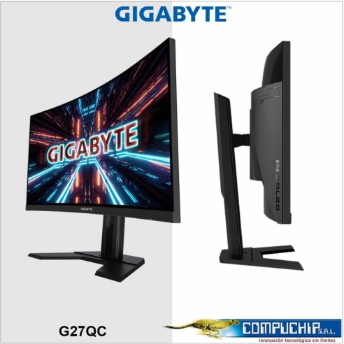 Monitor Gaming Gigabyte G27QC , 27", 165hz, 2560x1440,QHD, HDMI,DP.