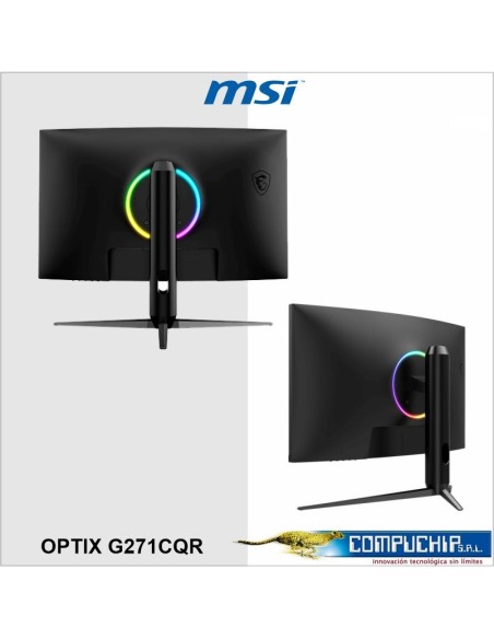 Monitor MSI Optix G271CQR, 27" CURVO(1000R) 2560x1440 (WQHD) VA, HDMI(2)/DP(1)/Earphone(1)