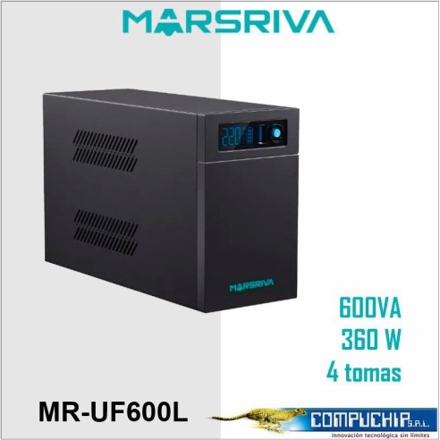 UPS MARSRIVA, LITIO, MR-UF600L, 600VA/ 360W.