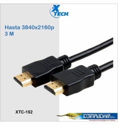Cable con conector HDMI macho a HDMI macho Xtech XTC-152