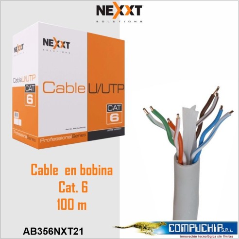 CABLE UTP CAT. 6, NEXXT, 100 METROS