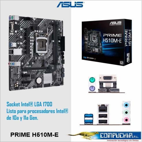 Motherboard Asus PRIME H510M-E Intel H510 LGA1200, VGA, HDMI, DP, LAN, USB 3.2 Gen1, M-ATX