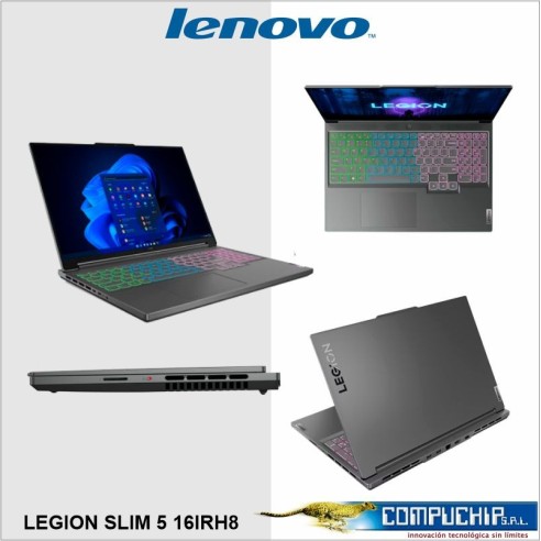 Laptop Lenovo Slim 5 16IRH8 16" WQXGA IPS Core i7-13700H 2.4/5.0GHz, 16GB DDR5-5200 512GB SSD.
