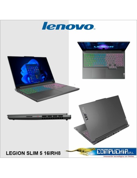 Laptop Lenovo Slim 5 16IRH8 16" WQXGA IPS Core i7-13700H 2.4/5.0GHz, 16GB DDR5-5200 512GB SSD.