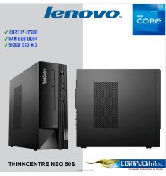 Computadora Lenovo ThinkCentre neo 50s Core i7-12700, 12C, 1.60/4.80 GHz 8GB DDR4-3200 MHz