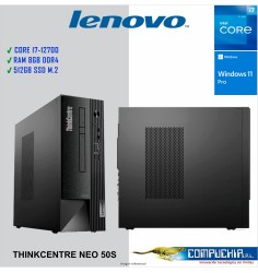 Computadora Lenovo ThinkCentre neo 50s, Core i7-12700 12C, 1.60/4.90 GHz 8GB DDR4-3200 MHz
