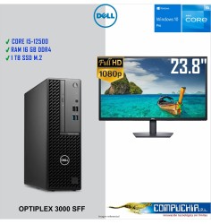 Computadora DELL Optiplex SFF 3000 Core i5-12500, 3.0/4.6GHz, 16GB DDR4-3200MHz