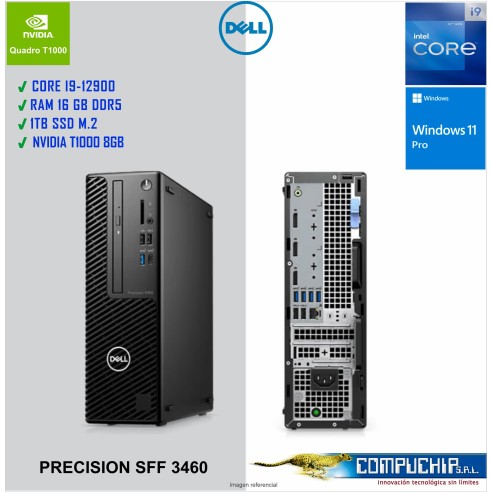 Workstation DELL Precision SFF 3460, Core i9-12900 2.40/5.10GHz, 16GB DDR5-4800MHz SO-DIMM