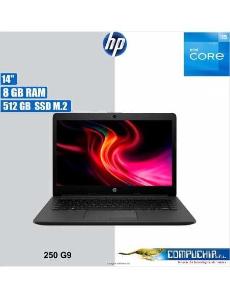 Notebook HP 240 G9, 14" LED HD SVA, Core i5-1235U 1.30 / 4.40GHz, 8GB DDR4-3200MHz