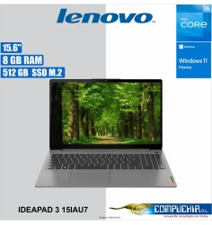 Notebook Lenovo IdeaPad 3 15IAU7 15.6" FHD TN Core i5-1235U 1.3/4.4GHz 8GB DDR4-3200MHz