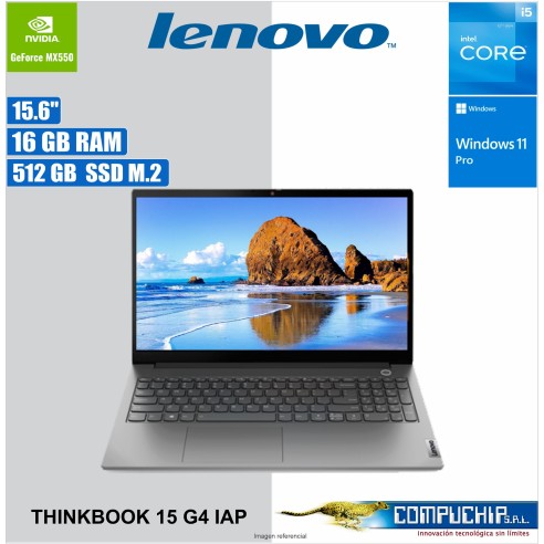 Notebook Lenovo ThinkBook 15 G4 IAP, 15.6" FHD TN Core i5-1235U 1.3/4.4GHz, 16GB DDR4-3200