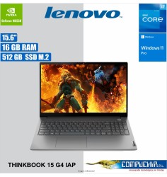 Laptop Lenovo ThinkBook 15 G4 IAP 15.6" FHD TN, Core i7-1255U 1.2/4.7GHz 16GB DDR4-3200 512GB SSD.