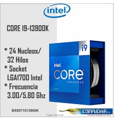 Procesador Intel Core i9-13900K 3.00/5.80GHz 36MB SmartCache LGA1700, 125W, Intel 7(10nm)