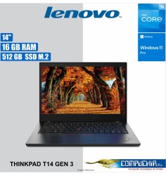 Notebook Lenovo ThinkPad T14 Gen 3 14" WUXGA IPS, Core i5-1240P 1.2/4.4GHz, 16GB DDR4-3200