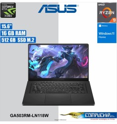 Laptop ASUS GA503RM-LN118W 15.6" WQHD IPS, AMD Ryzen 9 6900HS 3.3/4.9GHz 16GB DDR5-4800 512GB.