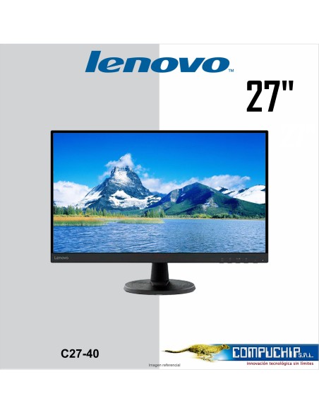 Monitor Lenovo C27-40, 27" WLED VA, Anti-Glare, 75Hz, 1 x HDMI, 1 x VGA.