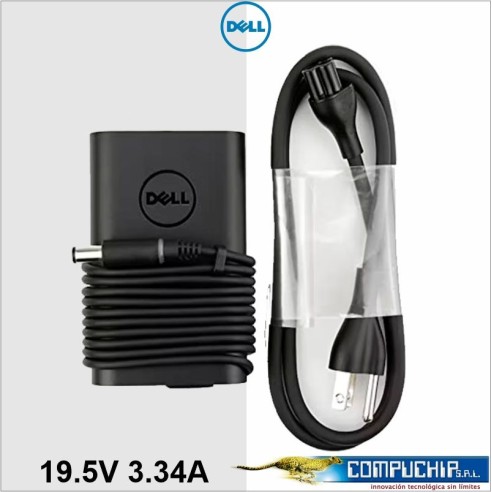 Cargador Dell Punta Delgada 19.5v 3.34a 4.5x3.0mm 65w