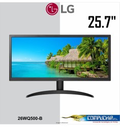 Monitor LG 26WQ500-B, 25.7" IPS, UltraWide Full HD, 2560 x 1080, HDMI.