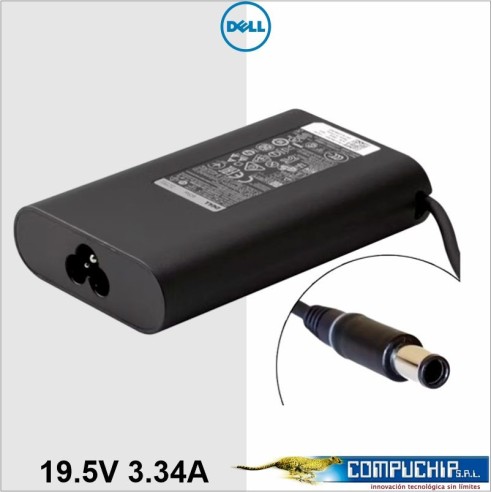 Cargador Dell Punta Delgada 19.5v 3.34a 4.5x3.0mm 65w