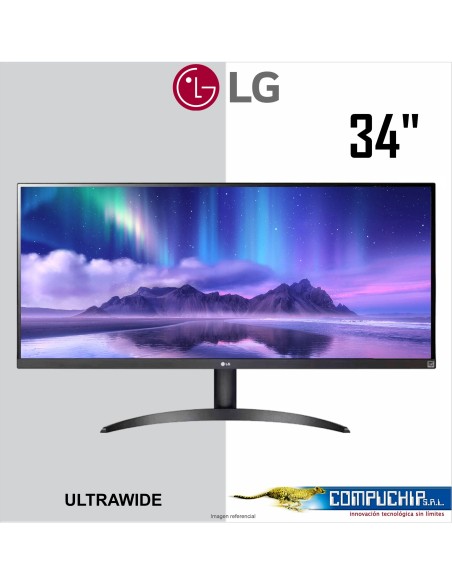 Monitor LG 34" UltraWide FHD IPS (2560x1080) 100Hz, 34WQ500 HDMI x1, DP x1, HP-Out x1