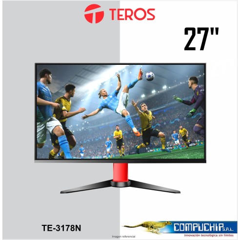 Monitor Plano Teros TE-3178N, 27", QHD IPS, 75Hz, 2ms, HDMI, DP, USB