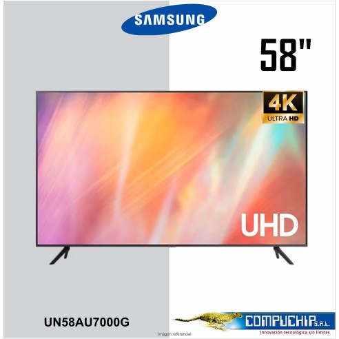 TV Samsung 58" AU7000 UHD 4K Smart TV UN58AU7000