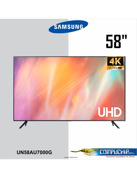 TV Samsung 58" AU7000 UHD 4K Smart TV UN58AU7000