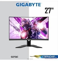 Monitor Gaming Gigabyte G27QC , 27", 165hz, 2560x1440,QHD, HDMI,DP.