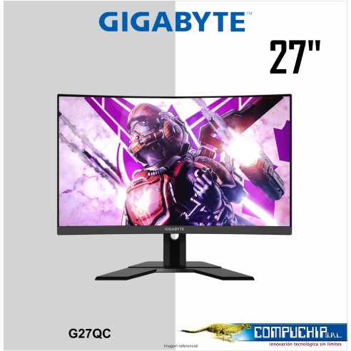 Monitor Gaming Gigabyte G27QC , 27", 165hz, 2560x1440,QHD, HDMI,DP.