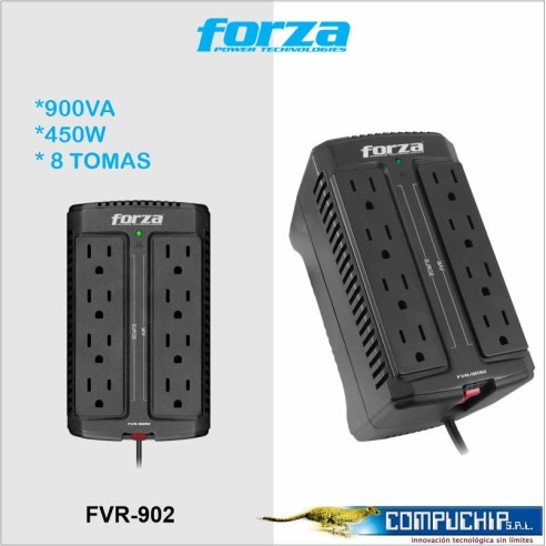 ESTABILIZADOR FORZA FVR-902 900VA/450W.