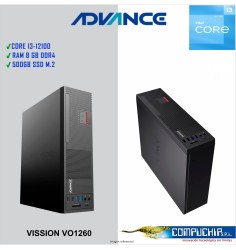 Computadora Advance VO1260 Core i3-12100, 8GB DDR4-3200 MHz, 500GB SSD