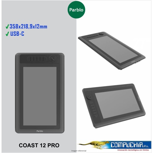 TABLETA GRÁFICA PARBLO INTANGBO COAST 12 PRO FULL HD 11.6".